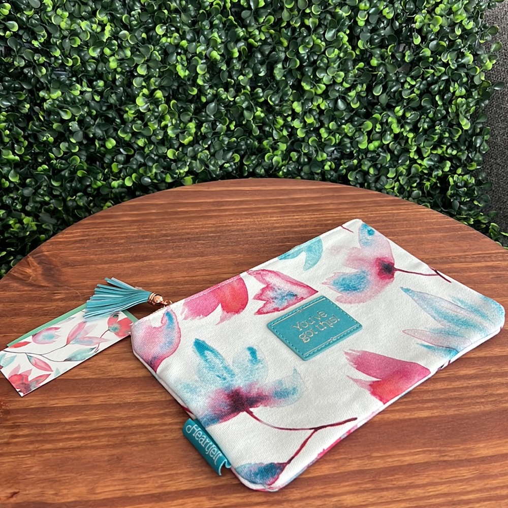 “You’ve got this!” Floral Cosmetic Bag